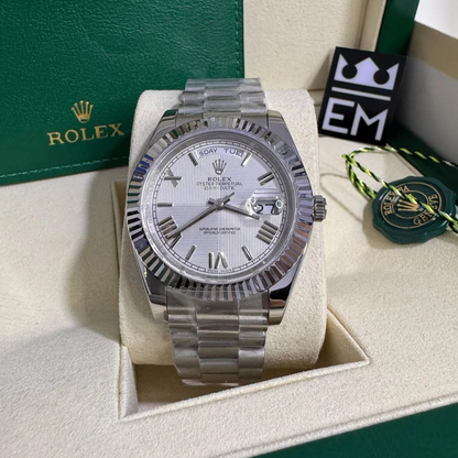 Rolex Day-Date 40 – Silver Dial