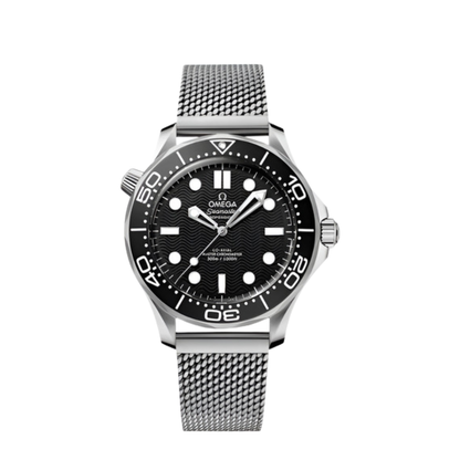 Omega Seamaster “Diver 300M” Black/Mesh Bracelet