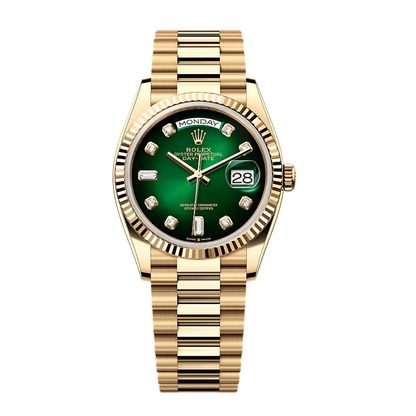 Rolex Day-Date 36 Yellow Gold – Green Dial
