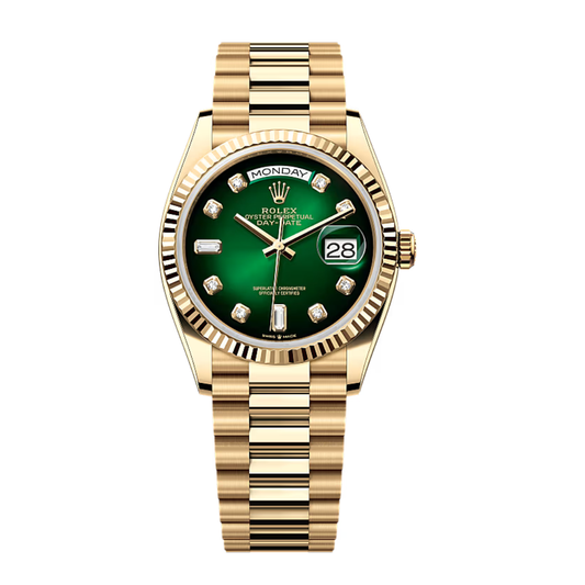 Rolex Day-Date 36 Yellow Gold – Green Dial